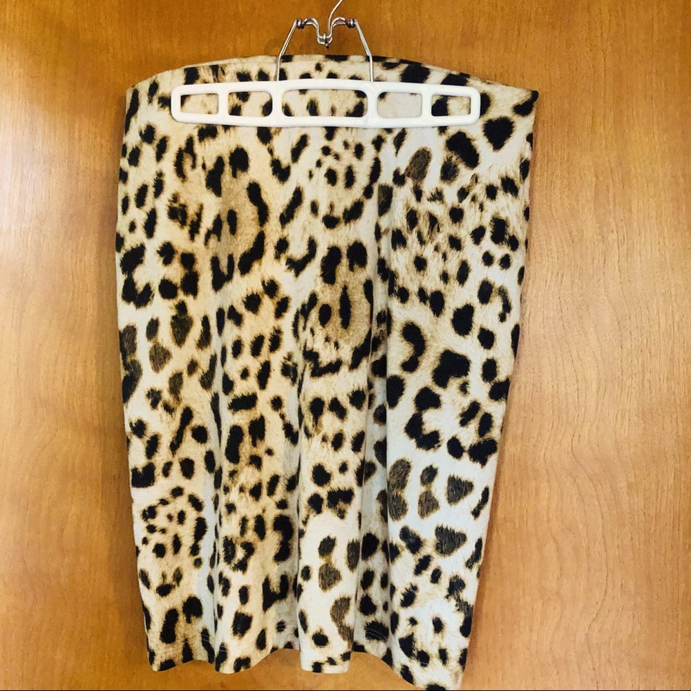 KAREN KANE leopard skirt